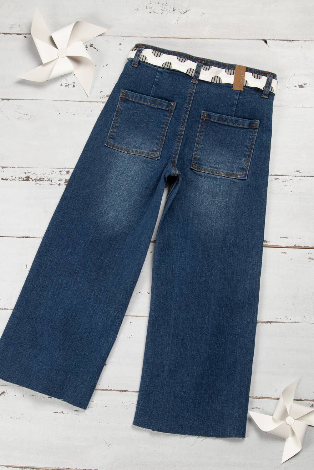 CONIGLIO - Jeans Con cinturón Denim Niña