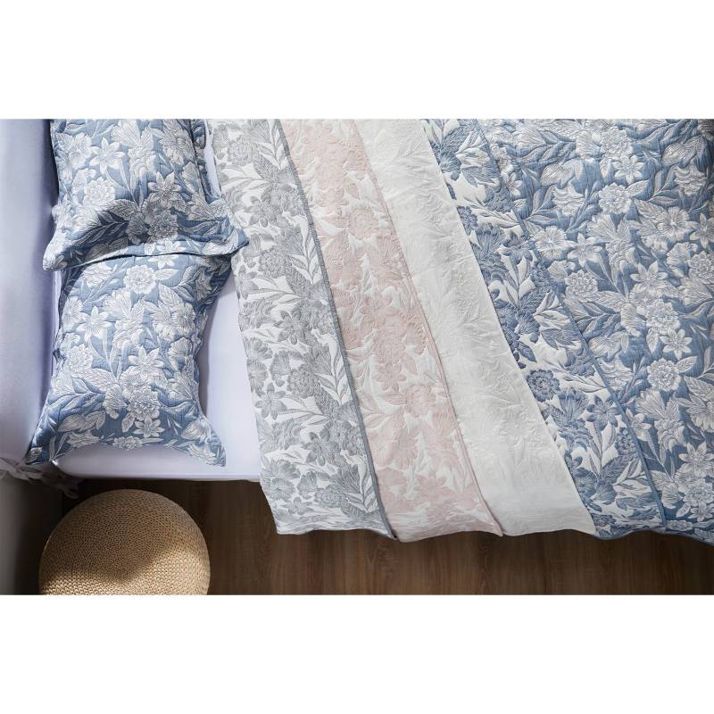 Cubrecama Quilt Micromatelasse C/ Fundas Queen Size