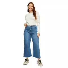 SYBILLA - Jeans Flare Noah Plus Tiro Alto Mujer Sybilla