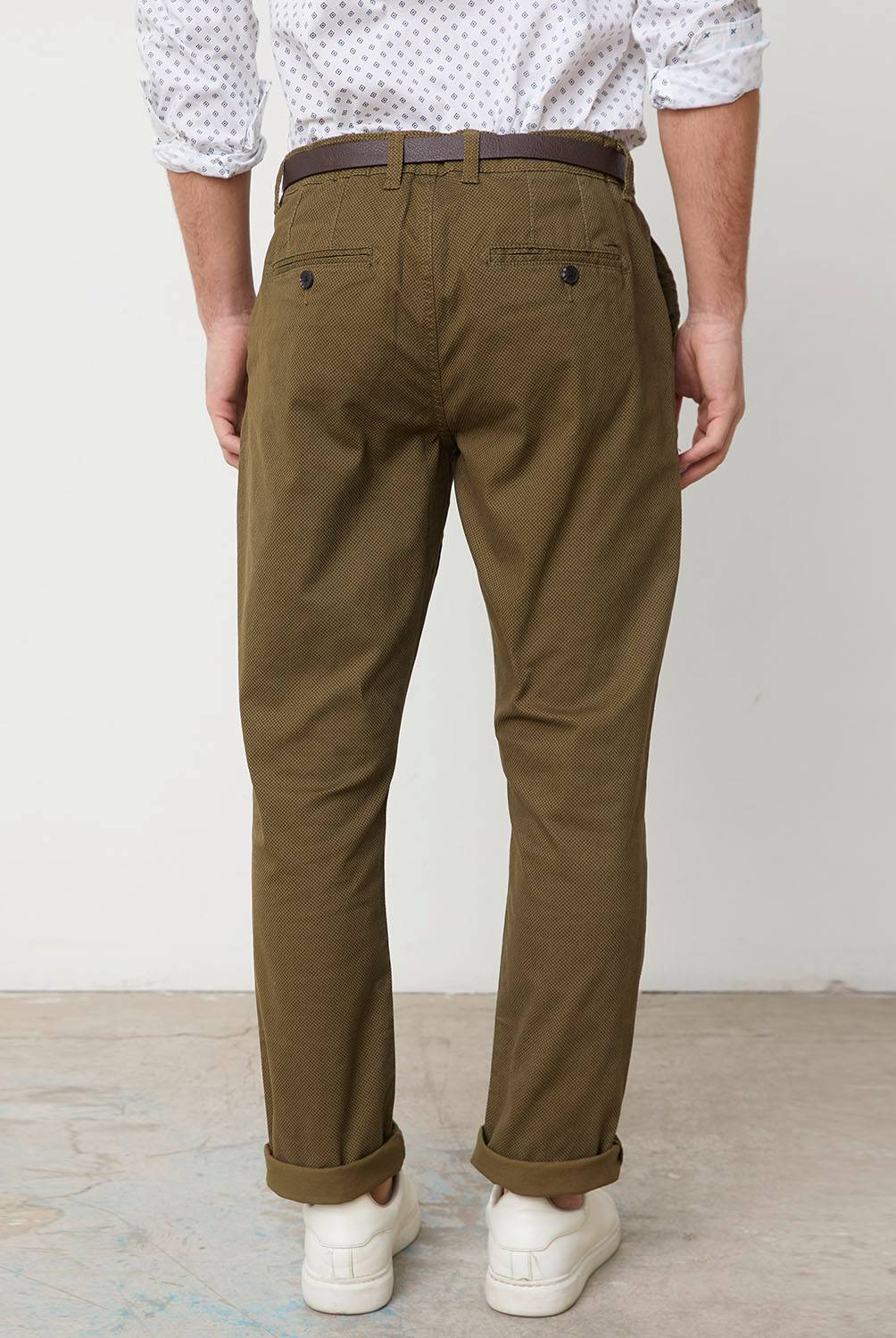 BASEMENT - Pantalon Chino Slim Fit Algodón Organico Hombre Basement