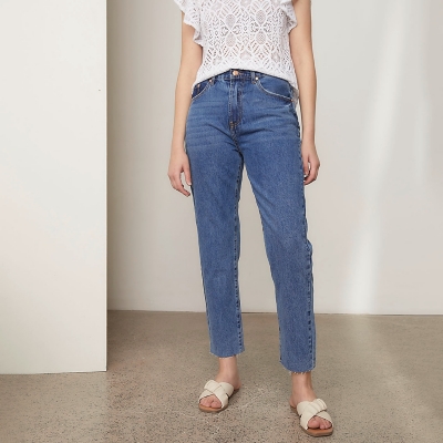 Jeans Slim Tiro Alto Mujer Basement