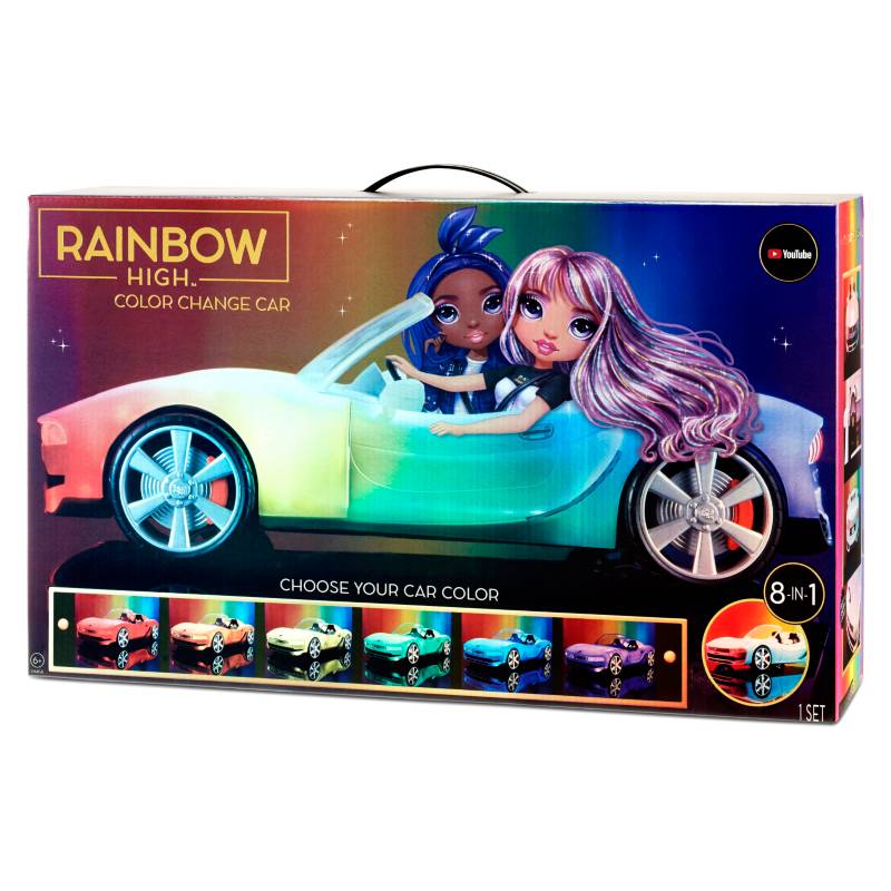 RAINBOW HIGH/Rainbow High Auto Muñeca Rainbow High Cambia Color 8 En 1 ...