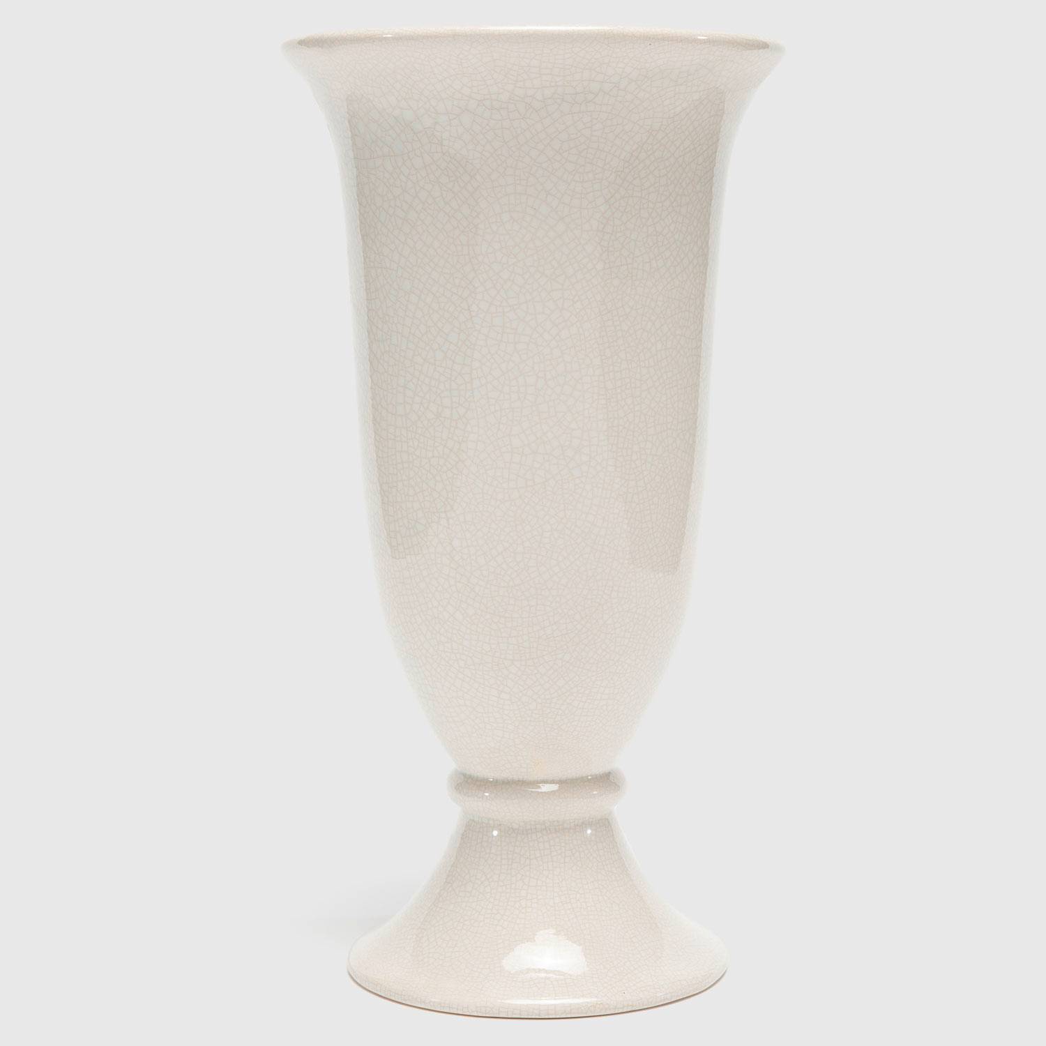 Florero de cerámica, jarrones decorativos blanco Ø15cm  H14.5cm juego de 2-03826