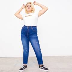 AMERICANINO - Americanino Jeans Skinny Tiro Alto Algodón Mujer