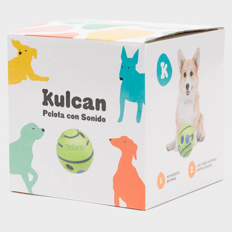 Pelota Interactiva 7cm Juguete Para Perro Kulcan - Multicolor