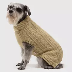 KULCAN - Sweater Perro Mediano Trenzado Talla L 40 cm Kulcan