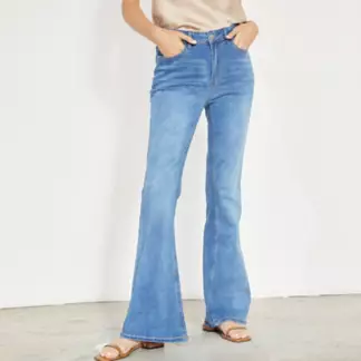 BASEMENT - Jeans Flare Tiro Medio Mujer Basement