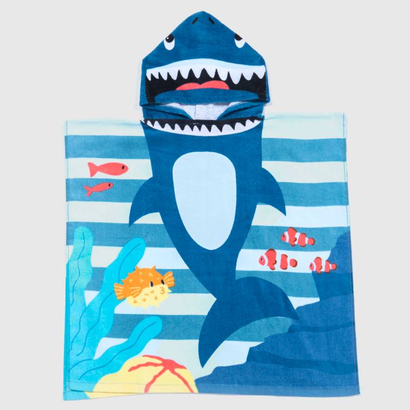 Mica Kids - Toalla de Playa Infantil con Capucha Tiburón