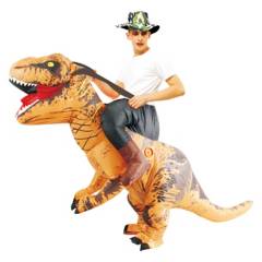 undefined - Disfraz Halloween Inflable Dinosaurio Cafe Adulto