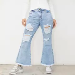 MOSSIMO - Jeans Flare Tiro Bajo Mujer Mossimo