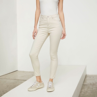 Jeans Slim Tiro Alto Mujer Basement