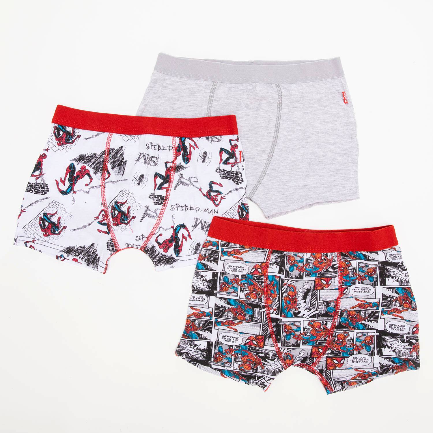 MARVEL Spider-Man Boxer Niño Pack De 3 Unidades Algodón 