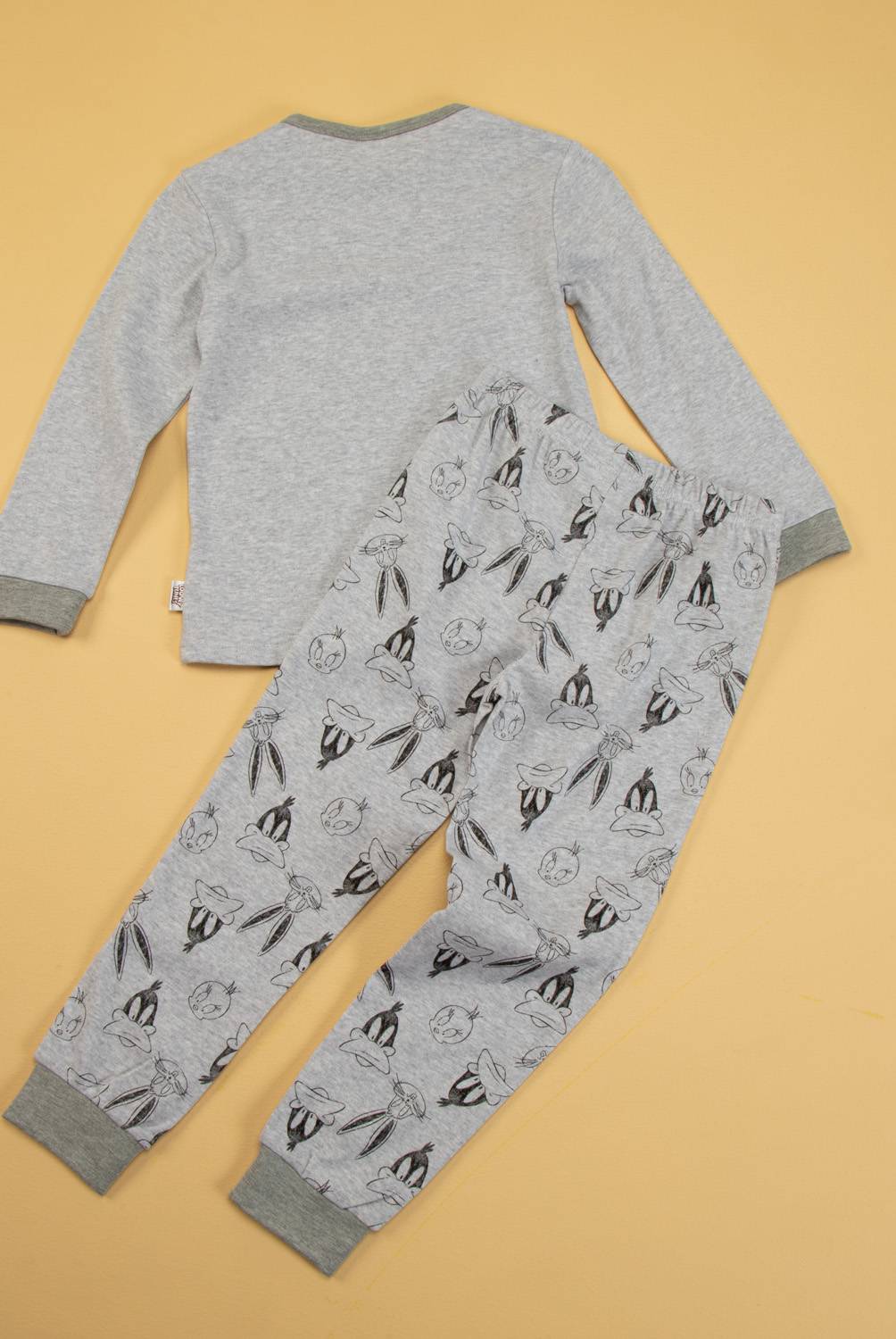 Pantalón chándal bebé Leone gris niño tricolor