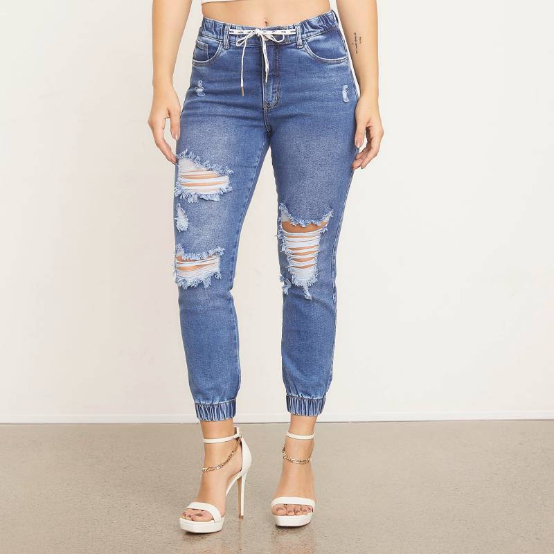 MOSSIMO Mossimo Jeans Jogger Tiro Alto Algodón Mujer