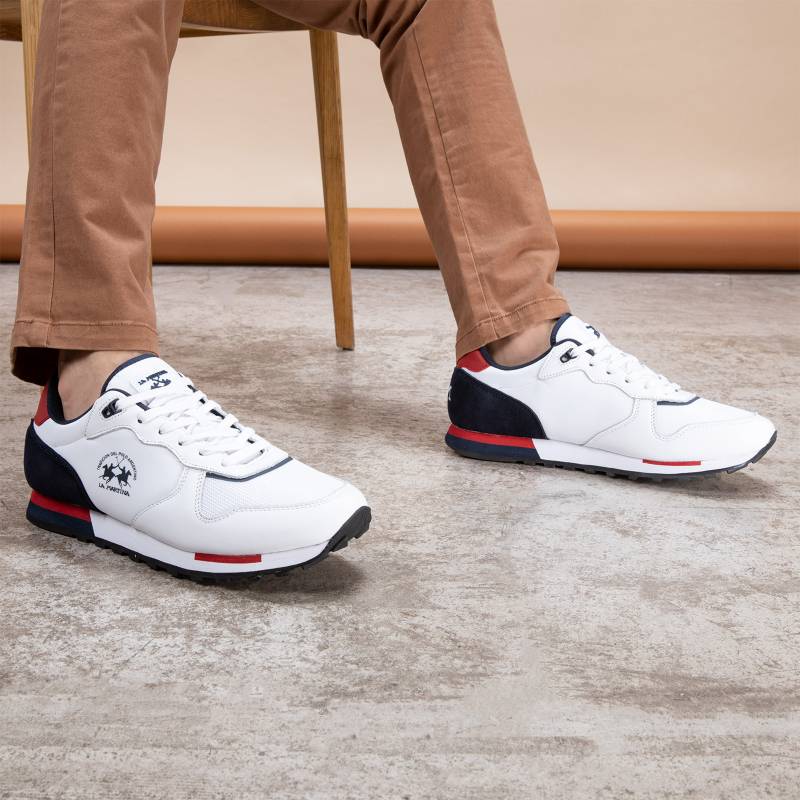 Sneaker hombre cuero blanco