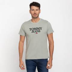 TOMMY JEANS - Tommy Jeans Polera Manga Corta 100% Algodón Slim Fit Hombre