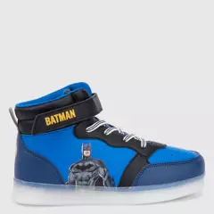 WARNER BROS - Batman Zapatilla Niño Velcro con Luces Azul Warner Bros