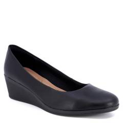 USAFLEX - Zapato Formal Mujer Cuero Negro Usaflex