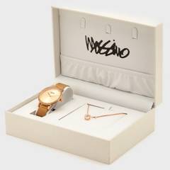 MOSSIMO - Pack Reloj Análogo Mujer + Collar Mossimo