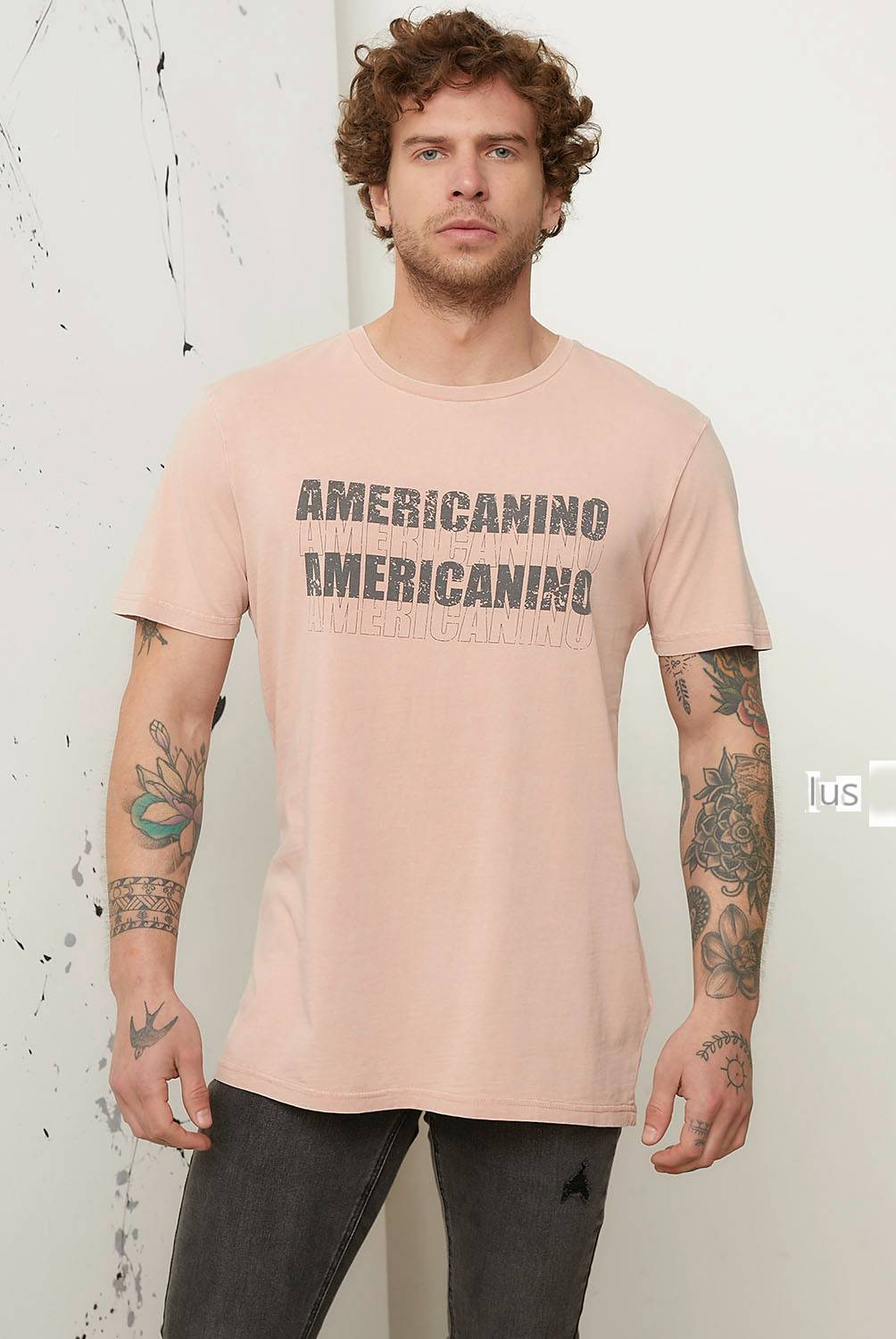 AMERICANINO - Polera Manga Corta Algodón Organico Hombre Americanino