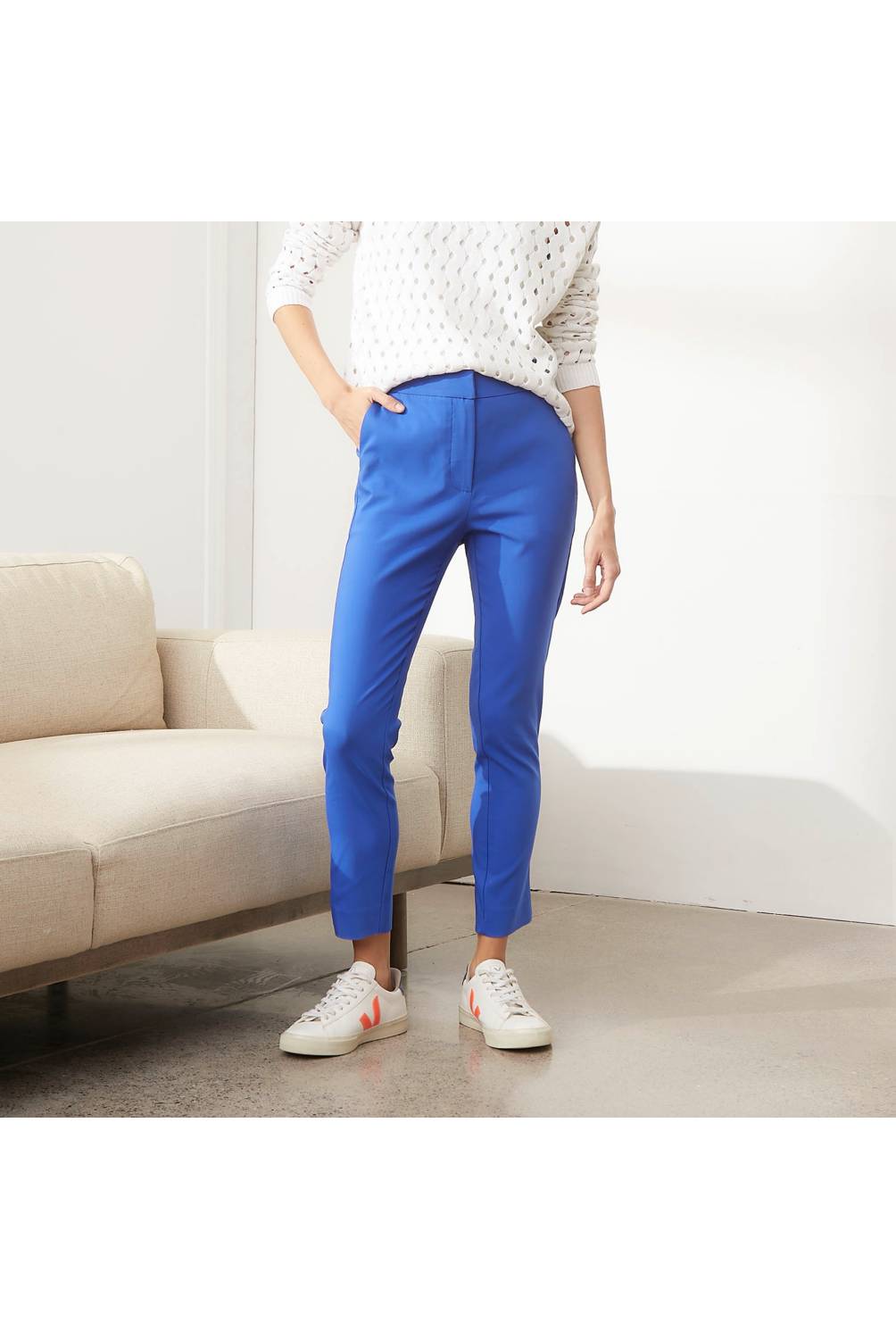 Pantalón Skinny Tiro Medio Zero Cuero Mujer Basement - Descuentoff