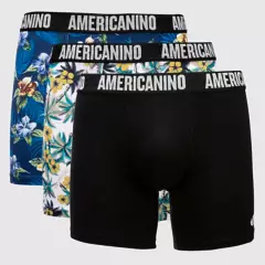 AMERICANINO - Pack de 3 Boxers Algodón Hombre Americanino