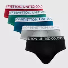 BENETTON - Pack 5 Slips Algodón Hombre Benetton