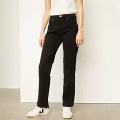 BASEMENT - Jeans Straight Tiro Medio Mujer Basement