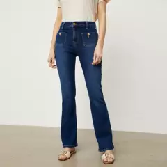 APOLOGY - Jeans Flare Tiro Alto Mujer Apology