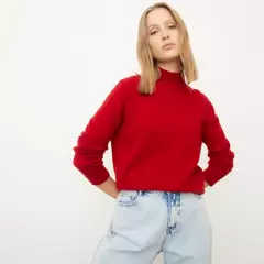 BASEMENT - Sweater Mujer Lana Merino Basement