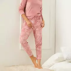 BLU - Pantalón de Pijama Velvet Mujer Blu