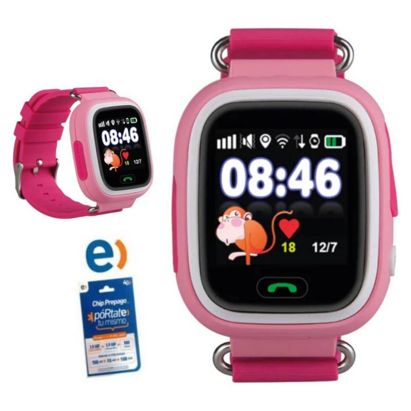 DBLUE - Reloj Smartwatch Touch Niños Gps Wifi  Chip Entel