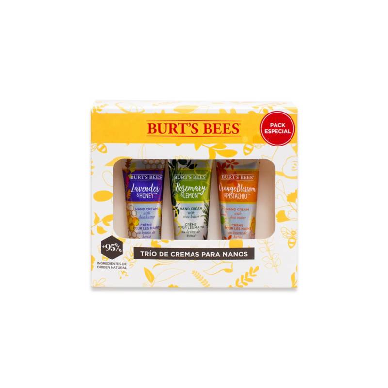 Burts Bees - Kit Trío de Crema para Manos