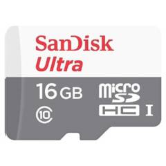 SANDISK - Tarjeta Sandisk Microsd 16gb Clase 10