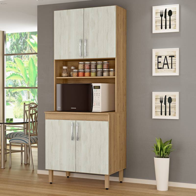 HOME MOBILI Mueble De Cocina Despensa 2 Puertas Home Mobili