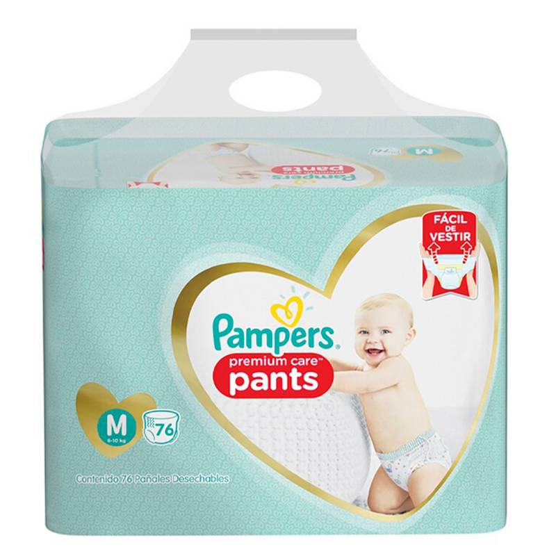 PAMPERS - 3 Pañales Pampers Pants Premium Care 228u Talla M