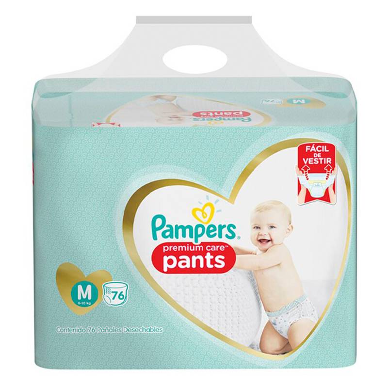 PAMPERS - 4 Pañales Pampers Pants Premium Care 304u Talla M