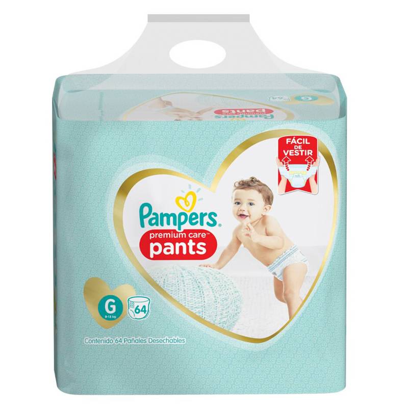 PAMPERS - 2 Pañales Pampers Pants Premium Care 128u Talla G