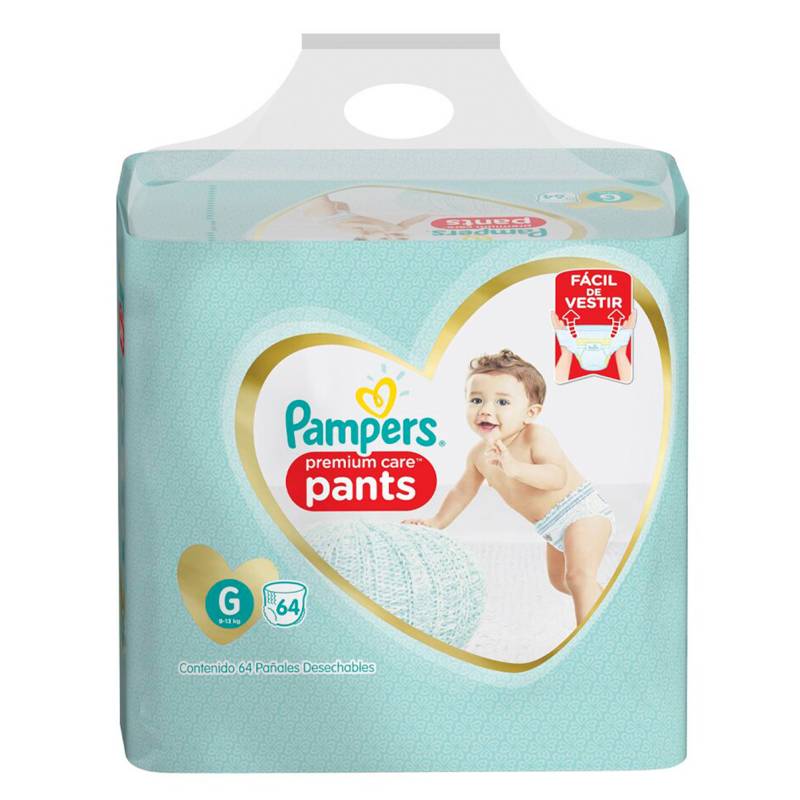 Pampers - 4 Pañales Pampers Pants Premium Care 256u Talla G