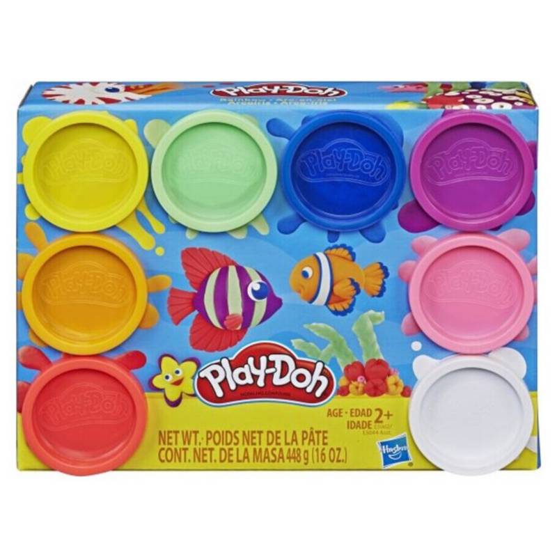 HASBRO - Play Doh - Arcoiris - 8 Pack - Mezcla de Colores