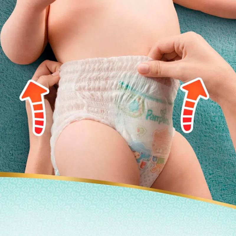 Pampers - 4 Pañales Pampers Pants Premium Care 192 Talla Xxg