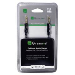 GREEN-E - Cable de Audio 35 mm-35 mm/ 2 metros