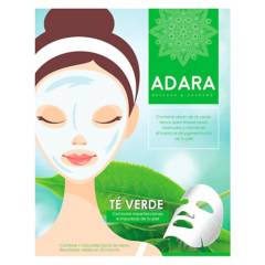ADARA PARIS - Pack de 20 Máscaras Faciales de Té Verde