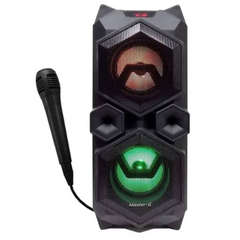 MASTER G - Parlante Master G Twister Bluetooth 4 pulg con luces led