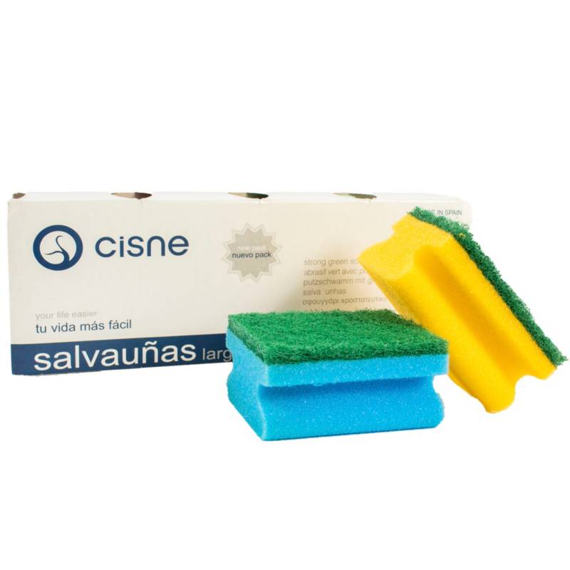 CISNE - Set 4 esponjas colores limpieza