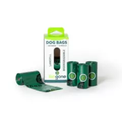 BIOGONE - 80 Bolsas sanitarias para mascotas Ecofriendly (4 rollos)