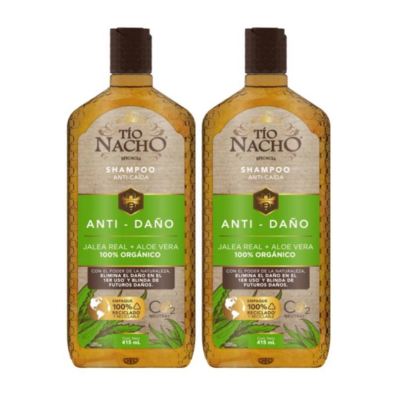 TIO NACHO - Pack Tio Nacho 02 Shampoo Aloe Vera 415ml C/u