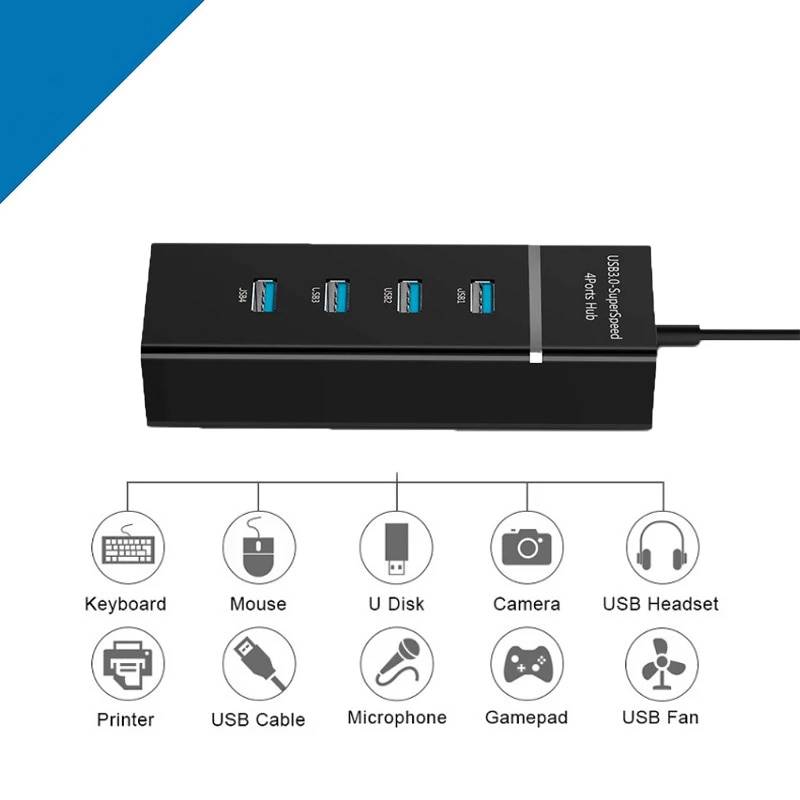 OEM Hub Usb 3.0 Duplica Adaptador 4 Puertos