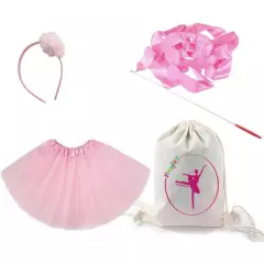 FESTEJARTE - Disfraz bailarina color rosado