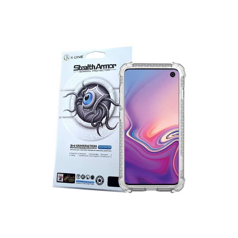 X-ONE - Kit Antishock Pro Galaxy S10 Normal Transparente Ultraresistente